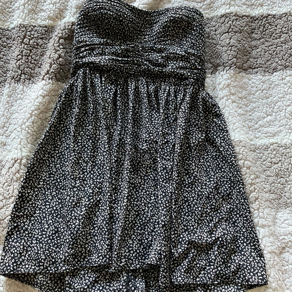 Costa Blanca strapless animal print dress